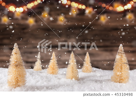 Christmas decoration on wooden background Christmas decoration on wooden background 45310498