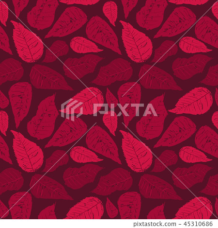 Vector Christmas seamless pattern red Poinsettias Vector Christmas seamless pattern red Poinsettias 45310686