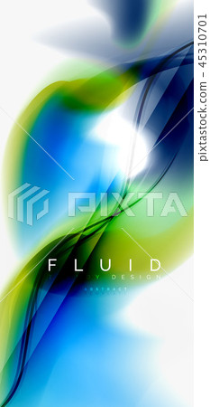 Mixing liquid color flow abstract background. Trendy abstract layout template for business or Mixing liquid color flow abstract background. Trendy abstract layout template for business or 45310701