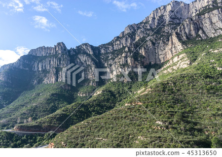 Montserrat mountain range view Montserrat mountain range view 45313650
