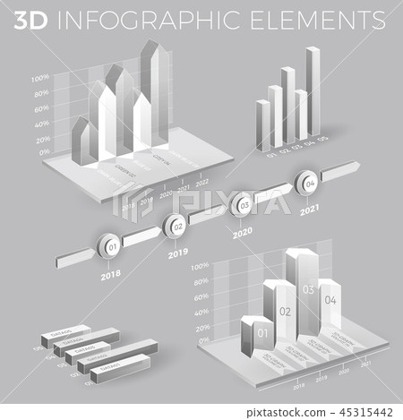 Corporate Infographic Elements In Gray And White Corporate Infographic Elements In Gray And White 45315442