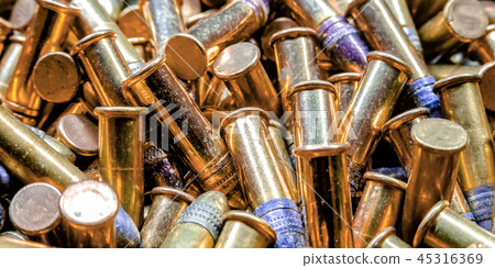 Barrel shaped bullets with gold plated case Barrel shaped bullets with gold plated case 45316369