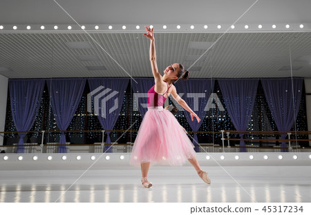 Ballerina in training hall Ballerina in training hall 45317234