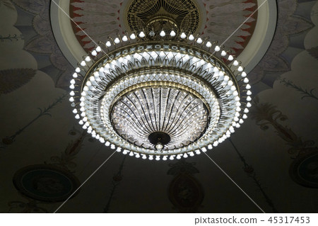 Chandelier in the room in the hall Chandelier in the room in the hall 45317453