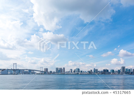 (Tokyo-urban scenery) Waterfront scenery 1 seen from Toyosu 45317665