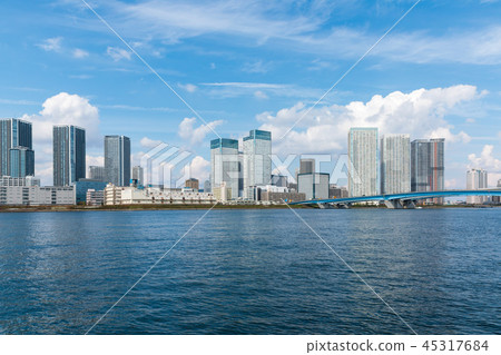 (東京都市景觀)從豐洲看到的海濱景觀13 (東京都市景觀)從豐洲看到的海濱景觀13 45317684