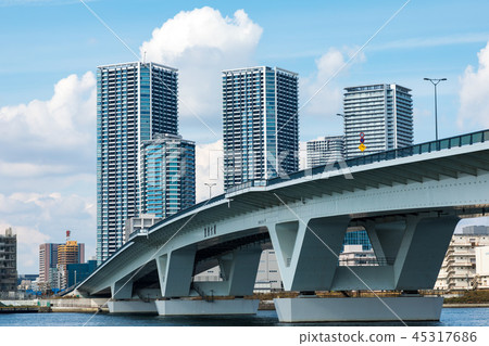 （東京都市景）從豐洲看到的海濱景觀11 45317686