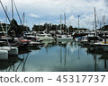 Boat on the water, floating transport 45317737