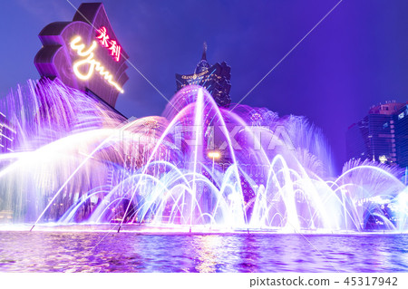 澳門噴泉表演和夜景 澳門噴泉表演和夜景 45317942