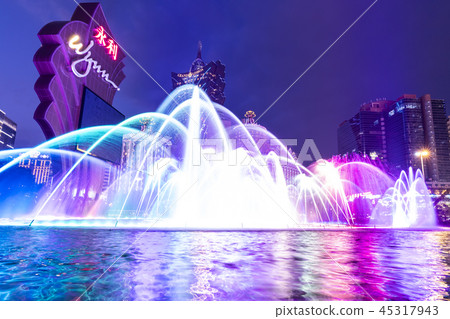 Macau fountain show and night view 45317943