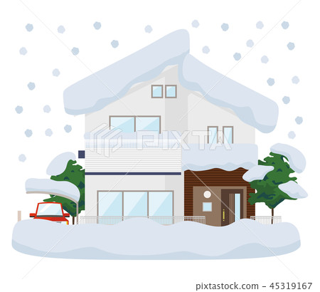 House snow damage House snow damage 45319167