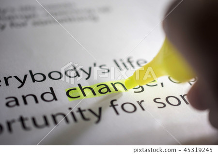 Change for New Challenge in Life or Business 45319245