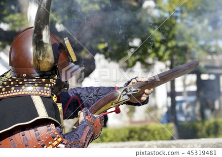 Gunnery gun samurai warrior Gunnery gun samurai warrior 45319481