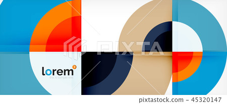 Circle abstract background, geometric modern design template Circle abstract background, geometric modern design template 45320147