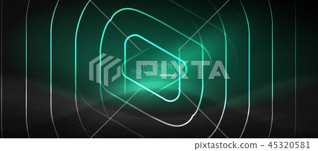 Dark black abstract background with neon colors and lines Dark black abstract background with neon colors and lines 45320581