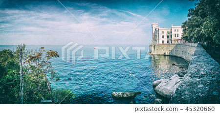 Miramare castle near Trieste, Italy, analog filter Miramare castle near Trieste, Italy, analog filter 45320660