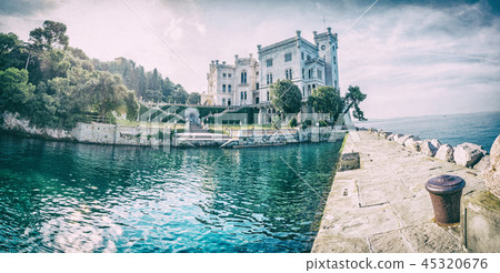 Miramare castle near Trieste, Italy, analog filter 45320676