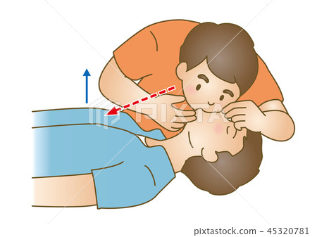 急救圖87：緊急復甦，人工呼吸 45320781