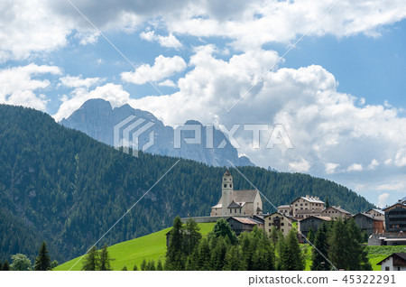 Mountain Scene in the Italian Dolomites 45322291