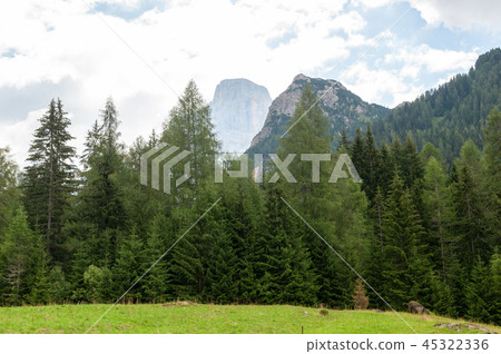 Mountain Scene in the Italian Dolomites Mountain Scene in the Italian Dolomites 45322336