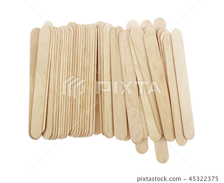 Ice cream sticks is on white background 45322375