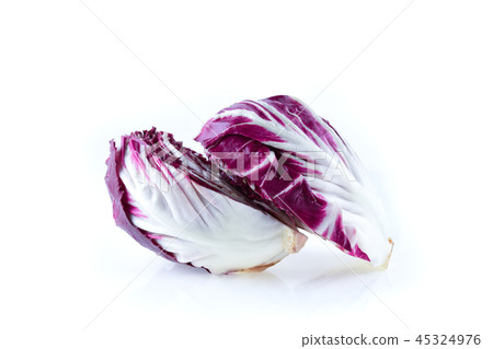 Radicchio, red salad isolated on white background Radicchio, red salad isolated on white background 45324976