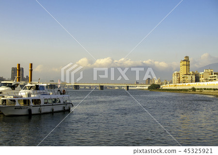 台灣,大稻埕,日落,夕陽,山嵐,天空 45325921