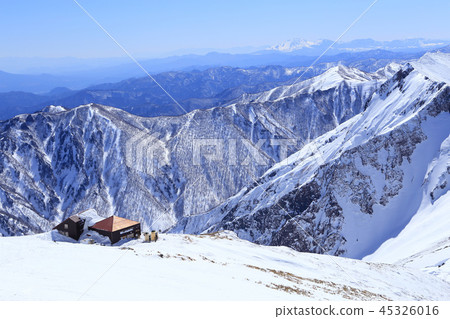 Look at the direction of the shoulder from the peak of Tanigawadake in winter (Tomano ear) Look at the direction of the shoulder from the peak of Tanigawadake in winter (Tomano ear) 45326016