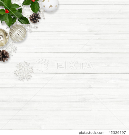 Background-White Wall-Christmas-Ornament 45326597
