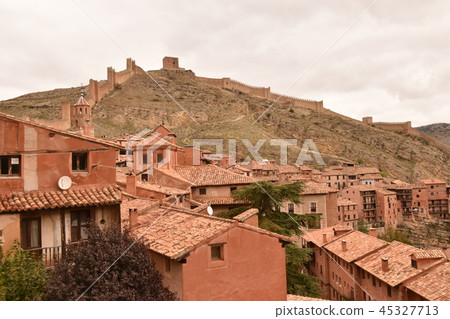 Medieval castle wall 45327713