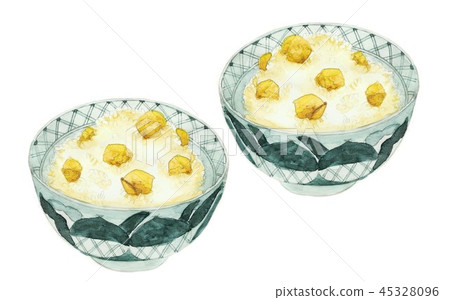 水彩栗子飯 水彩栗子飯 45328096