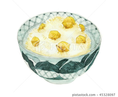 水彩栗子飯 水彩栗子飯 45328097