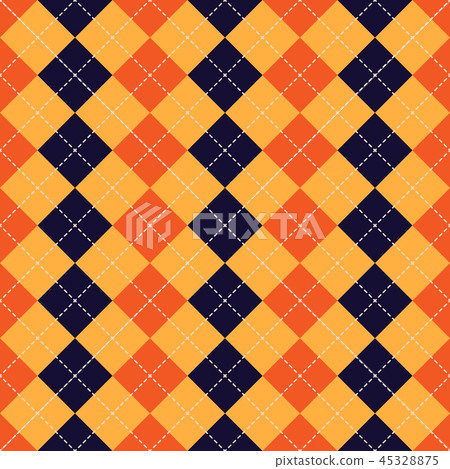 Seamless argyle plaid blue pattern. Diamond check Seamless argyle plaid blue pattern. Diamond check 45328875