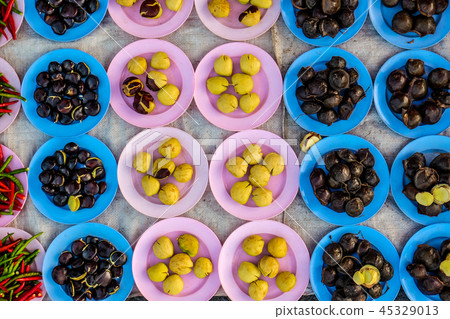 Traaditional Thai variety vegetable type and color Traaditional Thai variety vegetable type and color 45329013