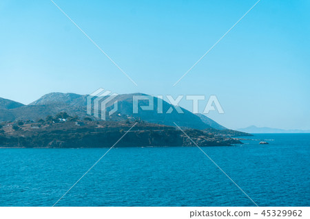 Mountain beach at blue sea 45329962