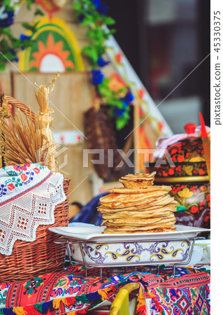 Fair with pancakes at Shrovetide Fair with pancakes at Shrovetide 45330375