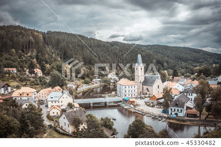 View on nice small historical town View on nice small historical town 45330482