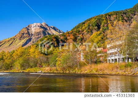 《長野縣》秋上高地,八岳,梓河 《長野縣》秋上高地,八岳,梓河 45331303