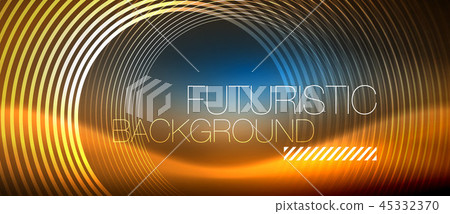Neon glowing circles background Neon glowing circles background 45332370