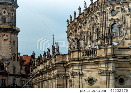 Old town of Dresden, Germany.The Catholic Church Old town of Dresden, Germany.The Catholic Church 45332376