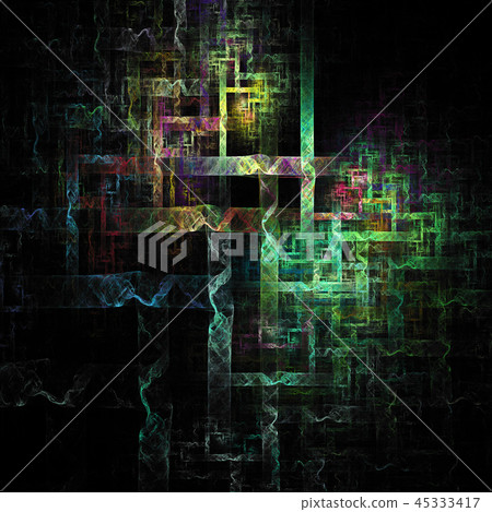 3D illuminated abstract lines glowing curves futuristic digital art 3D illuminated abstract lines glowing curves futuristic digital art 45333417