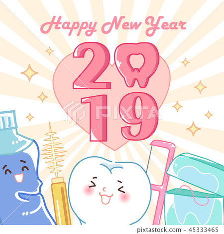 cartoon tooth hold 2019 45333465