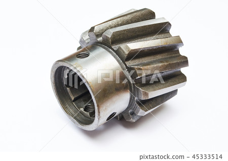 Gearbox parts isolated on white 45333514