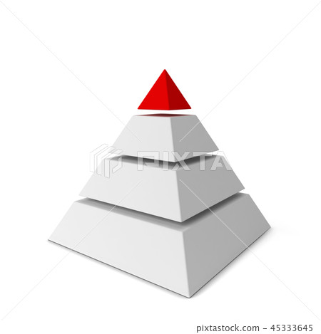 Sliced pyramid chart 45333645