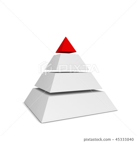 Sliced pyramid chart-插圖素材 [45333840] - PIXTA圖庫