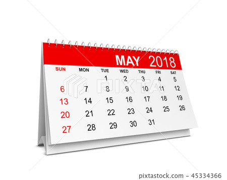 2018 year calendar. Week starts with sunday 45334366