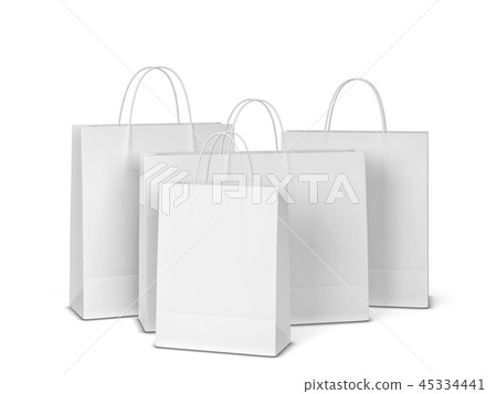 Download Blank Shopping Bag Mockup Stock Illustration 45334441 Pixta