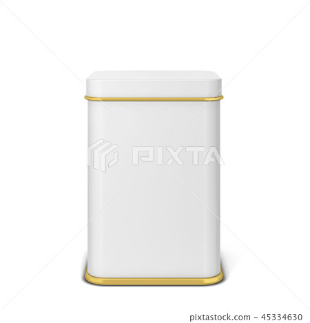 Rectangular tin can for tea or coffee 45334630