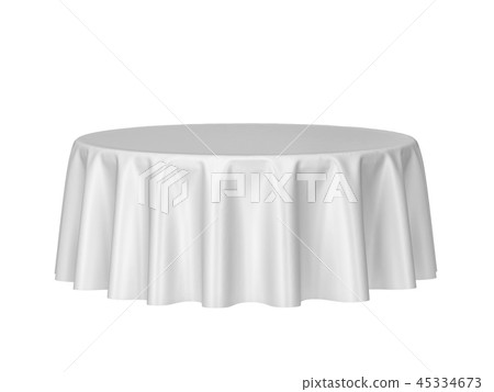Blank round tablecloth 45334673