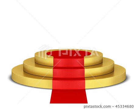 Podium with red carpet 45334680